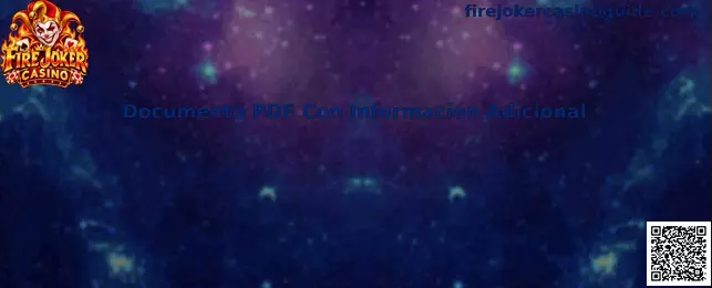 Guía sobre Documento PDF Con Información Adicional de Fire Joker Casino