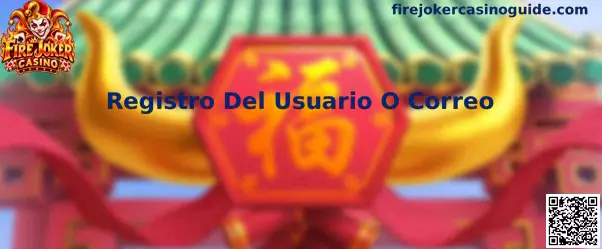 Guía visual del campo Registro Del Usuario O Correo para acceso a una cuenta